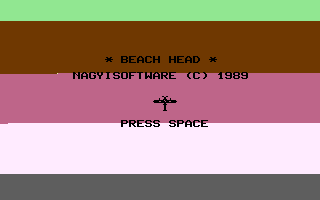 Beach Head (Nagyisoftware) Title Screenshot
