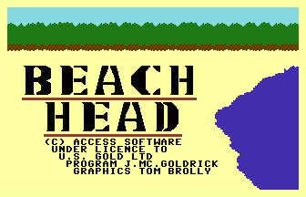 Beach Head Title Screenshot