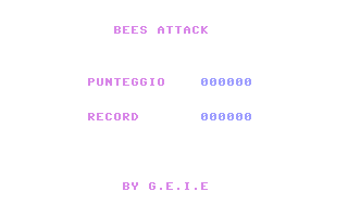 Bees Attack Title Screenshot