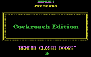 Behind Closed Doors 3 - Cockroach Edition Title Screenshot
