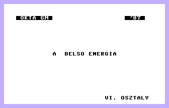 Belső Energia Title Screenshot