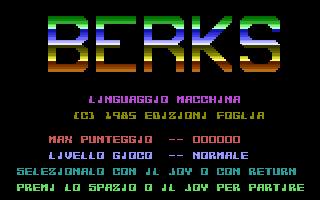 Berks (Go-Go Games) Title Screenshot