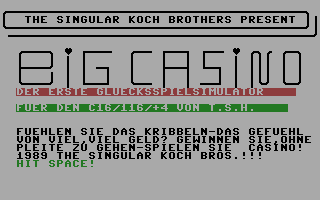 Big Casino Title Screenshot