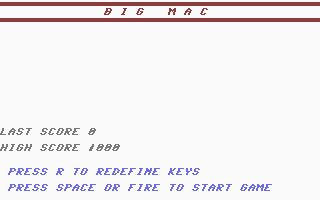Big Mac (Go Games 36) Title Screenshot