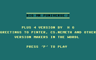 Big Mr Puniverse 2 Title Screenshot