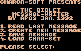 Biglet Message-writer Screenshot