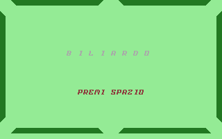 Biliardo (Computer Set 5) Title Screenshot