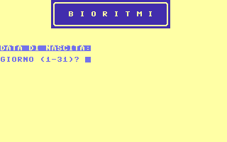 Bioritmi Title Screenshot