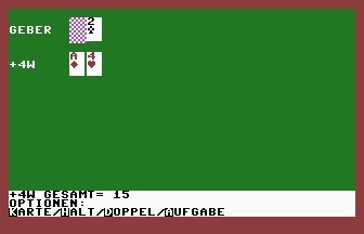 Blackjack (Knobelspass II) Screenshot