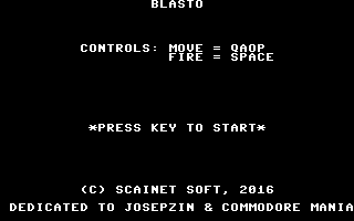 Blasto Title Screenshot
