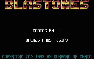 Blastones Title Screenshot