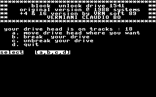 Block Unlock Drive 1541 Screenshot
