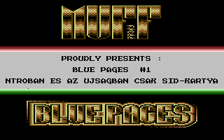 Blue Pages 1 Title Screenshot