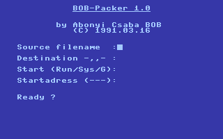 BOB-packer 1.0 Screenshot