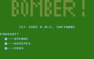 Bomber! Title Screenshot