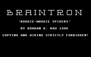 Boogie-Woogie Spiders Title Screenshot