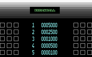 Break-ball Title Screenshot