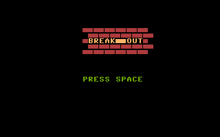 Break Out (Compute Mit) Title Screenshot