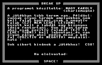 Break Up Title Screenshot