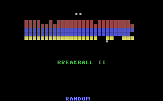 Breakball II Title Screenshot