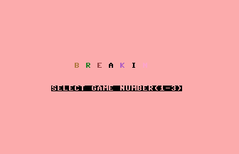 Breaki Title Screenshot