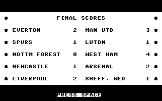 Brian Clough's Football Fortunes Screenshot