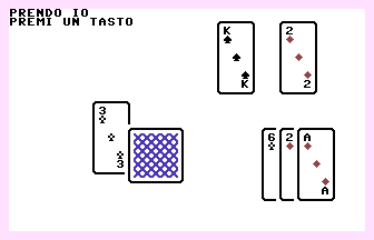 Briscola (C16/MSX 2) Screenshot