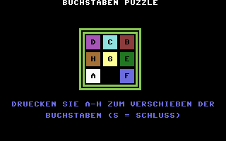 Buchstabenpuzzle Screenshot