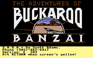 Buckaroo Banzai +4 Title Screenshot