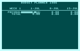 Budget Planner Screenshot