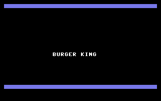 Burger King Title Screenshot