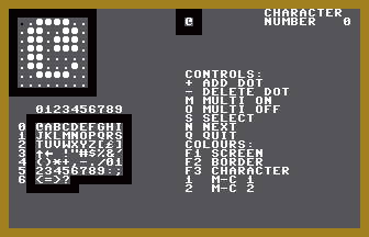 C16 Char Editor Screenshot