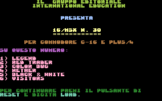 C16/MSX 30 Screenshot