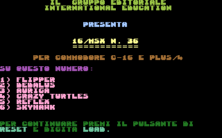 C16/MSX 36 Screenshot
