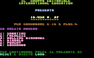C16/MSX 37 Screenshot