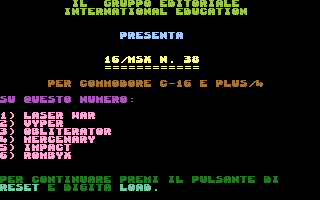 C16/MSX 38 Screenshot