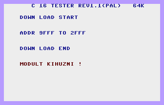 C 16 Tester Screenshot