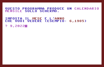 Calendari Title Screenshot