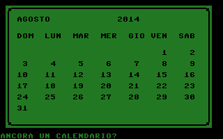 Calendario Screenshot