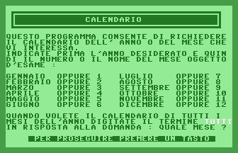 Calendario (Soft 11) Title Screenshot