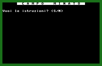 Campo Minato Title Screenshot