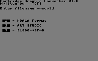 Cartridge Graphic Converter V1.6 Screenshot