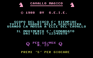 Cavallo Magico Title Screenshot