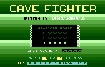 Cave Fighter Title Screenshot