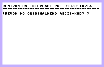 Centronics-Interface (Slovak) Screenshot