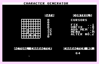 Character Generator Screenshot