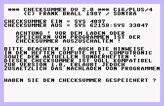 Checksummer OV 2.0