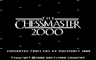 Chessmaster 2000 Title Screenshot