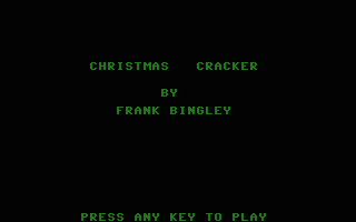 Christmas Cracker Title Screenshot