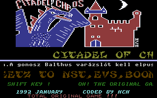 Citadel Of Chaos Title Screenshot